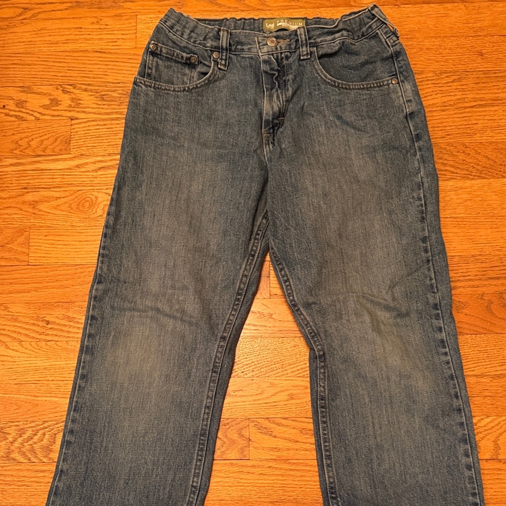 Lee Boys 14 Husky Adjustable Relaxed Fit Denim Jeans